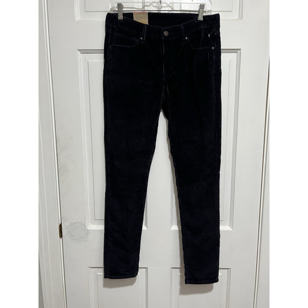NEW Women's Black 711 Skinny Corduroy Pants‎ Size 30x30